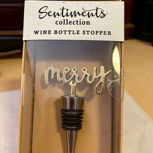 “MERRY” Wine Bottle Stopper